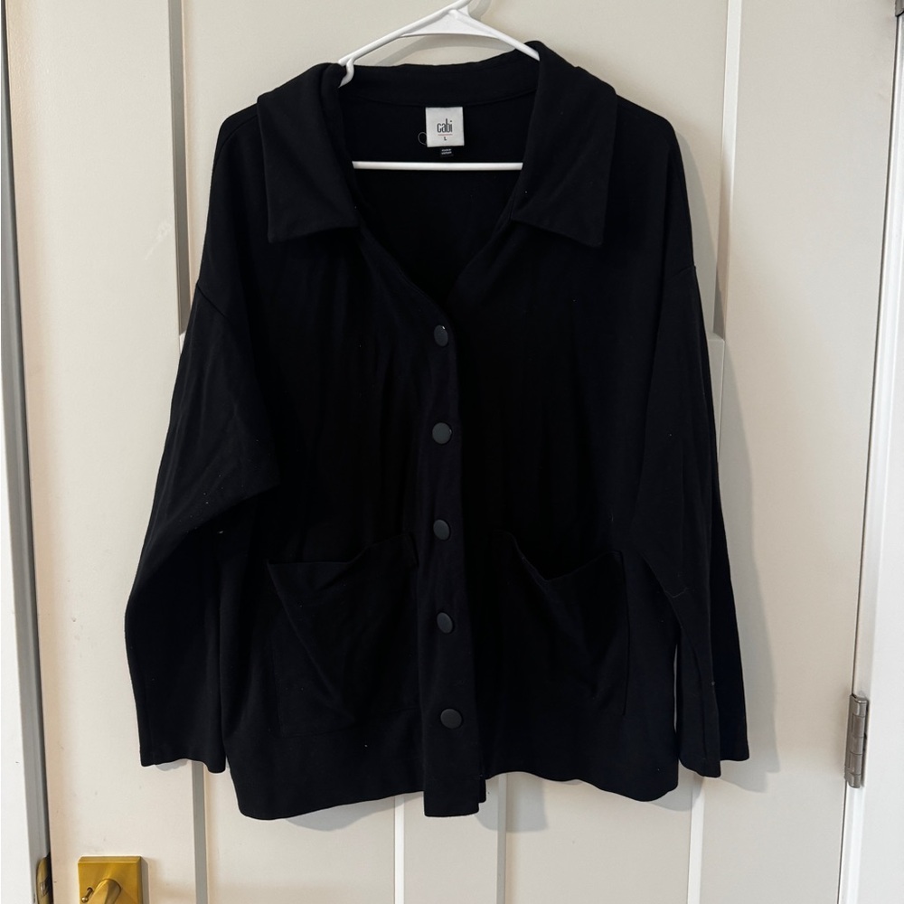 Black Button-Up Cardigan large Cabi